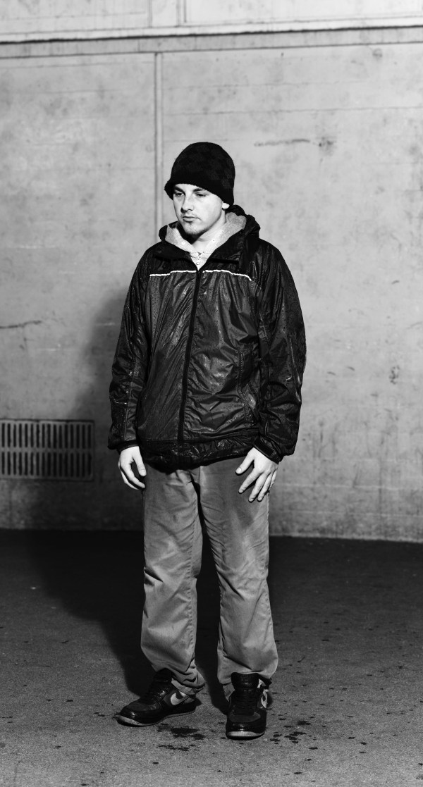 Jeff Wall, Young man wet with rain, 2011, silver gelatin print, 147 x 263 cm, Courtesy of the artist